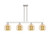 Innovations - 716-4I-SN-G128-8 - Four Light Island Pendant - Arcadia - Brushed Satin Nickel
