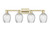 Innovations - 716-4W-AB-G292 - Four Light Bath Vanity - Arcadia - Antique Brass