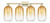 Innovations - 716-4W-AB-G482-7AM - Four Light Bath Vanity - Arcadia - Antique Brass