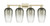 Innovations - 716-4W-AB-G484-7SL - Four Light Bath Vanity - Arcadia - Antique Brass