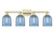 Innovations - 716-4W-AB-G558-6BL - Four Light Bath Vanity - Arcadia - Antique Brass