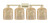 Innovations - 716-4W-AB-G559-8ME - Four Light Bath Vanity - Arcadia - Antique Brass
