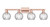 Innovations - 716-4W-AC-G1215-6 - Four Light Bath Vanity - Arcadia - Antique Copper