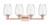 Arcadia Four Light Bath Vanity (716-4W-AC-G457-6CL)