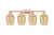 Innovations - 716-4W-AC-G457-6ME - Four Light Bath Vanity - Arcadia - Antique Copper