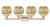Arcadia Four Light Bath Vanity (716-4W-AC-G458-7ME)