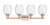 Arcadia Four Light Bath Vanity (716-4W-AC-G459-6CL)