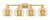 Innovations - 716-4W-BB-G128-8 - Four Light Bath Vanity - Arcadia - Brushed Brass