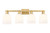 Innovations - 716-4W-BB-G558-6GWH - Four Light Bath Vanity - Arcadia - Brushed Brass