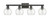 Innovations - 716-4W-BK-G122-6 - Four Light Bath Vanity - Arcadia - Matte Black