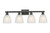 Innovations - 716-4W-BK-G381 - Four Light Bath Vanity - Arcadia - Matte Black