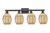 Innovations - 716-4W-BK-G459-6ME - Four Light Bath Vanity - Arcadia - Matte Black