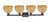 Arcadia Four Light Bath Vanity (716-4W-BK-RBD-8-NAT)