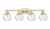 Innovations - 716-4W-CB-G1213-6CL - Four Light Bath Vanity - Arcadia - Champagne Bronze