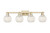 Innovations - 716-4W-CB-G1216-6WM - Four Light Bath Vanity - Arcadia - Champagne Bronze