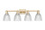 Innovations - 716-4W-CB-G382 - Four Light Bath Vanity - Arcadia - Champagne Bronze