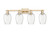 Innovations - 716-4W-CB-G457-6CL - Four Light Bath Vanity - Arcadia - Champagne Bronze