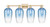 Innovations - 716-4W-CB-G484-7SB - Four Light Bath Vanity - Arcadia - Champagne Bronze