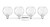 Arcadia Four Light Bath Vanity (716-4W-PC-G1215-8)