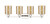 Arcadia Four Light Bath Vanity (716-4W-PN-G116)