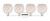 Arcadia Four Light Bath Vanity (716-4W-PN-G121-8RW)