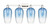 Innovations - 716-4W-PN-G484-7SB - Four Light Bath Vanity - Arcadia - Polished Nickel