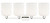 Arcadia Four Light Bath Vanity (716-4W-PN-G559-8GWH)