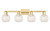 Innovations - 716-4W-SG-G1216-6WM - Four Light Bath Vanity - Arcadia - Satin Gold