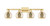 Innovations - 716-4W-SG-G128-6 - Four Light Bath Vanity - Arcadia - Satin Gold