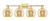 Innovations - 716-4W-SG-G128-8 - Four Light Bath Vanity - Arcadia - Satin Gold