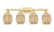 Innovations - 716-4W-SG-G459-6ME - Four Light Bath Vanity - Arcadia - Satin Gold