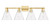 Innovations - 716-4W-SG-GBC-82 - Four Light Bath Vanity - Arcadia - Satin Gold