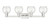 Arcadia Four Light Bath Vanity (716-4W-SN-G124-6)