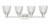 Arcadia Four Light Bath Vanity (716-4W-SN-G382)