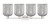 Arcadia Four Light Bath Vanity (716-4W-SN-G559-8SM)