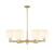 Innovations - 716-6CR-AB-G1217-8WV - Six Light Chandelier - Arcadia - Antique Brass
