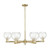 Innovations - 716-6CR-AB-G122-6 - Six Light Chandelier - Arcadia - Antique Brass