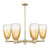 Innovations - 716-6CR-AB-G480-6AM - Six Light Chandelier - Arcadia - Antique Brass