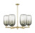 Innovations - 716-6CR-AB-G482-7SL - Six Light Chandelier - Arcadia - Antique Brass