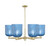 Innovations - 716-6CR-AB-G559-8BL - Six Light Chandelier - Arcadia - Antique Brass