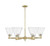 Innovations - 716-6CR-AB-GBC-84 - Six Light Chandelier - Arcadia - Antique Brass