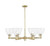 Innovations - 716-6CR-AB-GBD-752 - Six Light Chandelier - Arcadia - Antique Brass