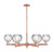 Innovations - 716-6CR-AC-G1215-6 - Six Light Chandelier - Arcadia - Antique Copper