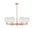 Innovations - 716-6CR-AC-G1216-8WM - Six Light Chandelier - Arcadia - Antique Copper