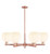 Innovations - 716-6CR-AC-G1217-8WV - Six Light Chandelier - Arcadia - Antique Copper