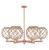Innovations - 716-6CR-AC-G122-10RB - Six Light Chandelier - Arcadia - Antique Copper