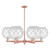 Innovations - 716-6CR-AC-G122-10RW - Six Light Chandelier - Arcadia - Antique Copper