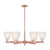 Innovations - 716-6CR-AC-G441 - Six Light Chandelier - Arcadia - Antique Copper