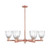 Innovations - 716-6CR-AC-G442 - Six Light Chandelier - Arcadia - Antique Copper