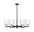 Innovations - 716-6CR-BAB-G1113 - Six Light Chandelier - Arcadia - Black Antique Brass